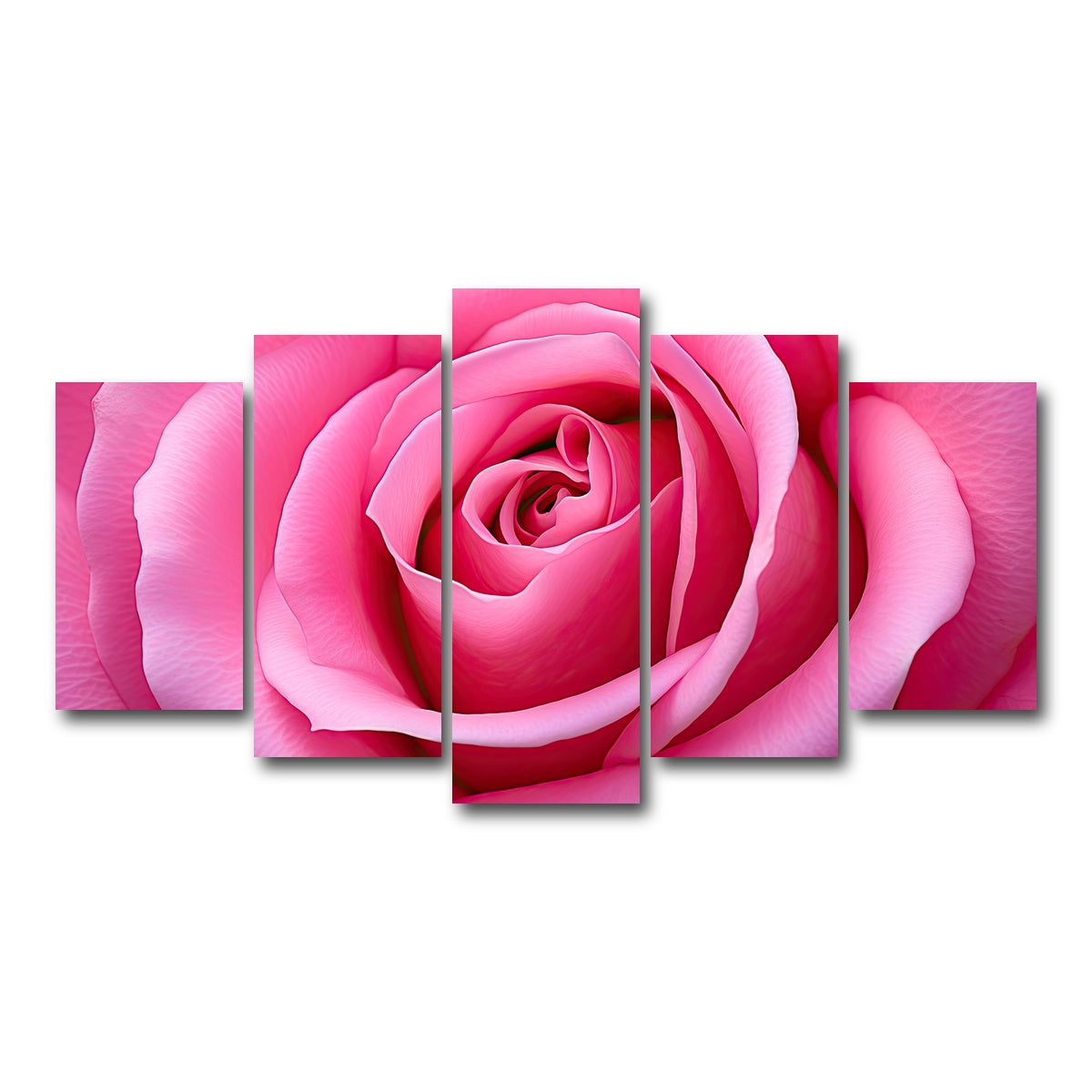 AUTO-MOCKUP WHITE | Pink Rose | 5 Piece | Gallery Wrap Canvas | group=5_normal