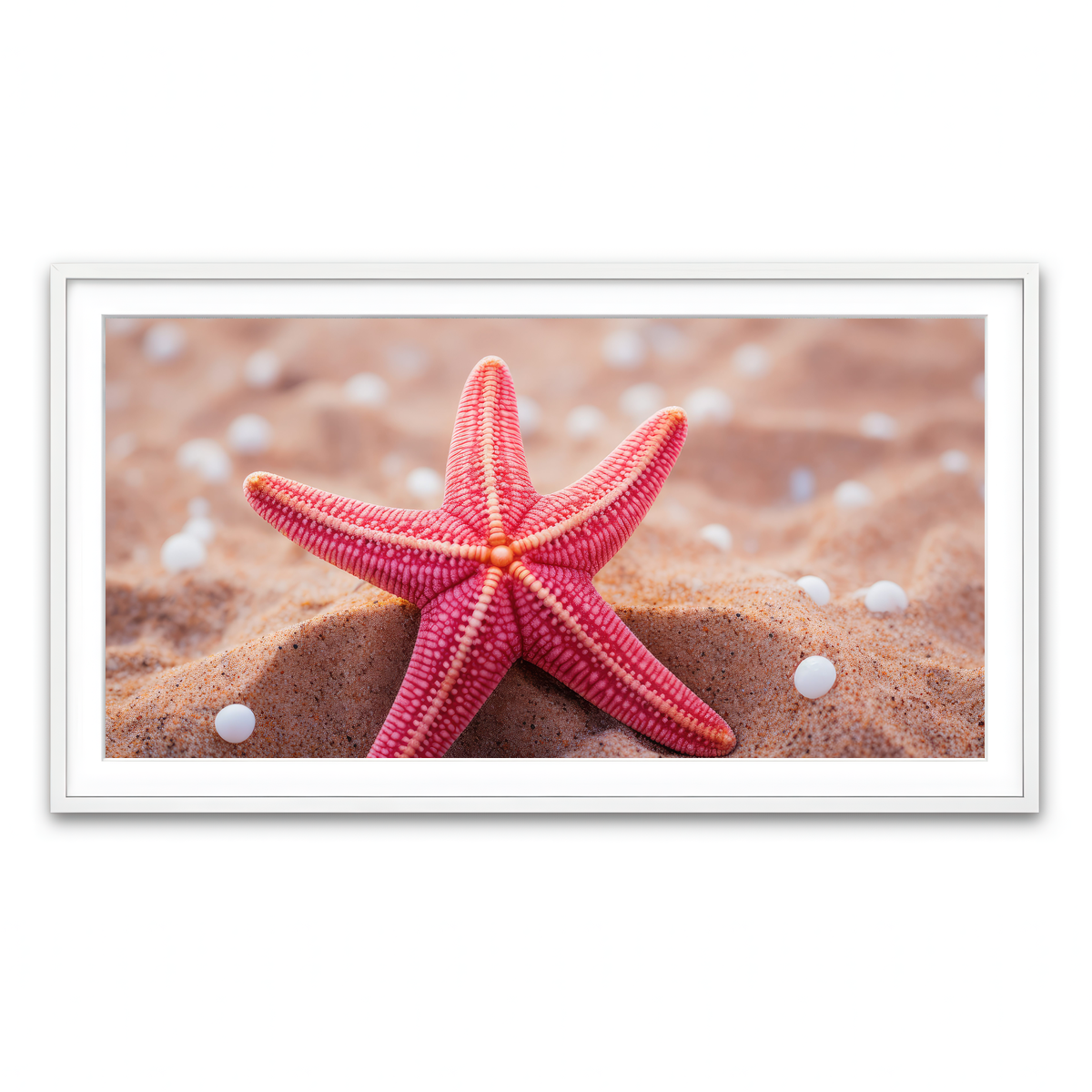 Framed Print 2x1 White