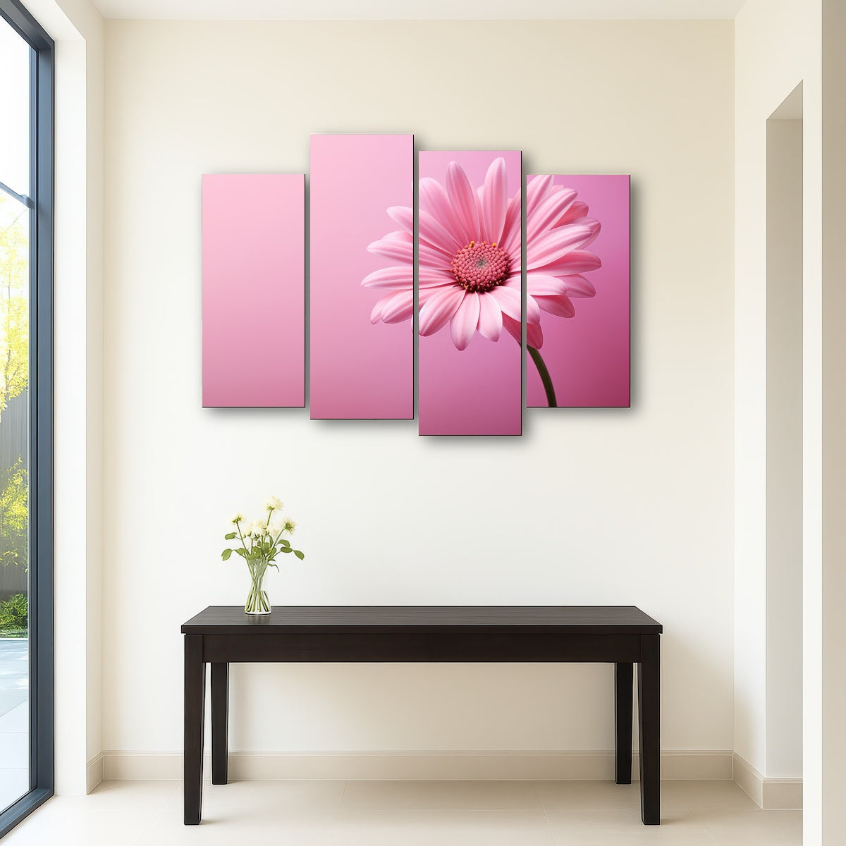 AUTO-MOCKUP ROOM | Pink Sunflower