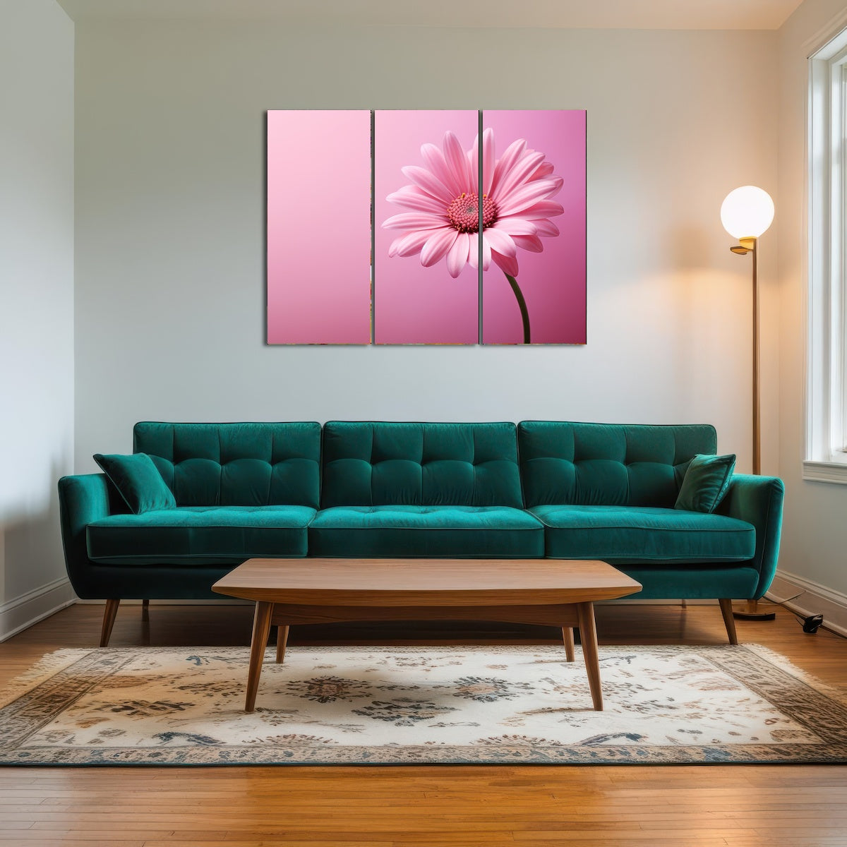 AUTO-MOCKUP ROOM | Pink Sunflower