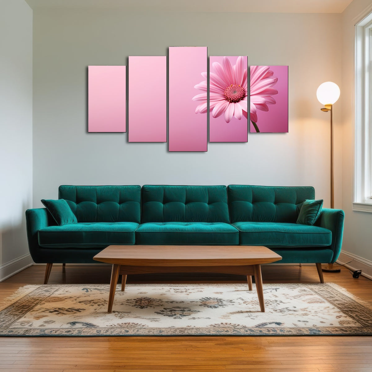 AUTO-MOCKUP ROOM | Pink Sunflower