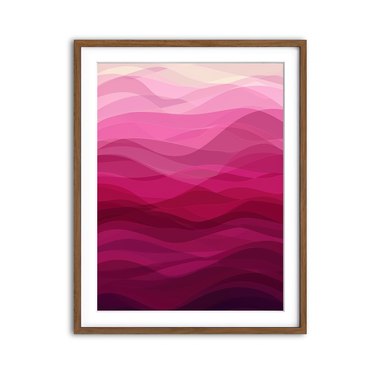 Framed Print 3x4 Walnut