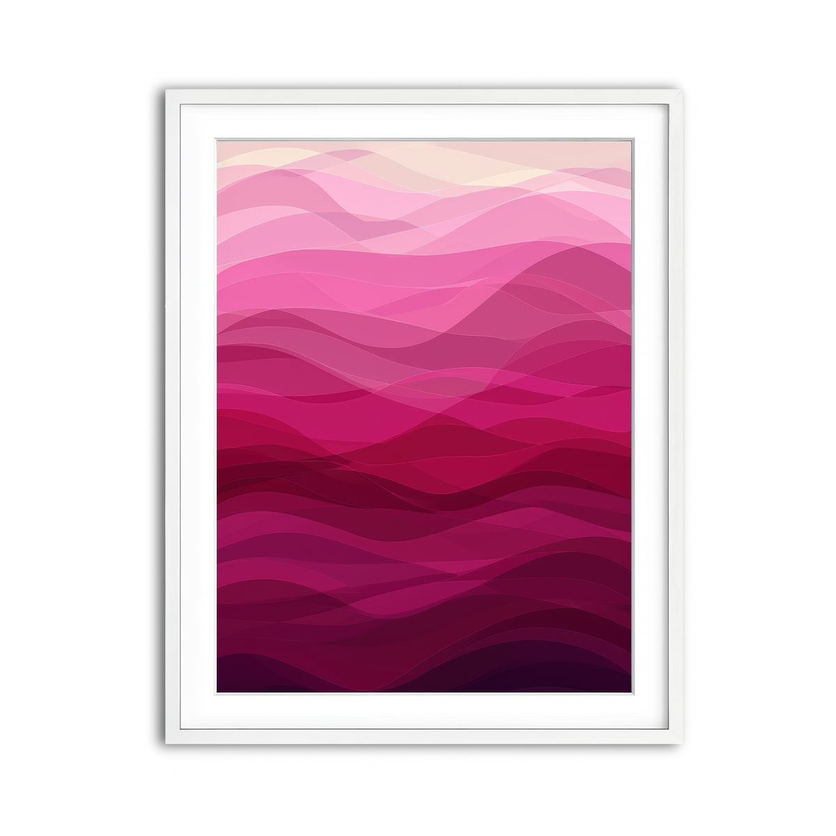 Framed Print 3x4 White