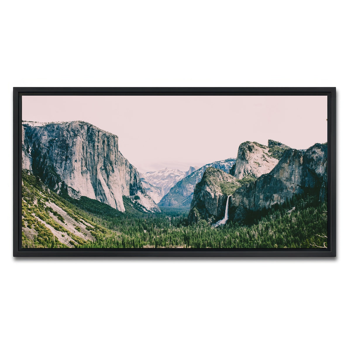 AUTO-MOCKUP WHITE | Pink Yosemite | 1 Piece | Black Framed Canvas | group=2x1