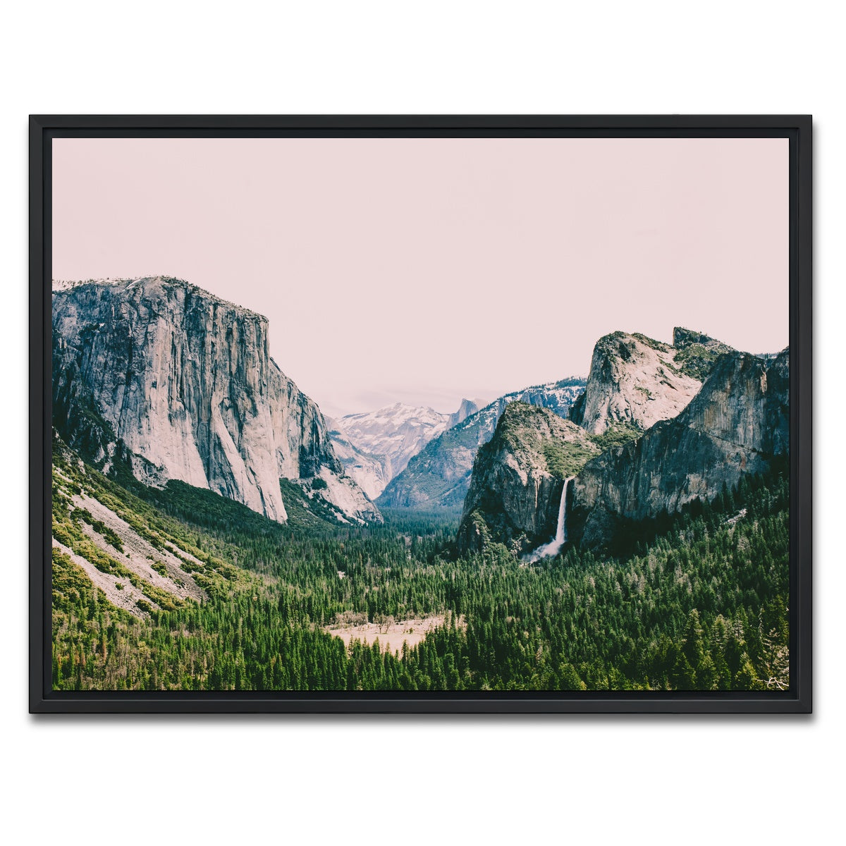 AUTO-MOCKUP WHITE | Pink Yosemite | 1 Piece | Black Framed Canvas | group=4x3