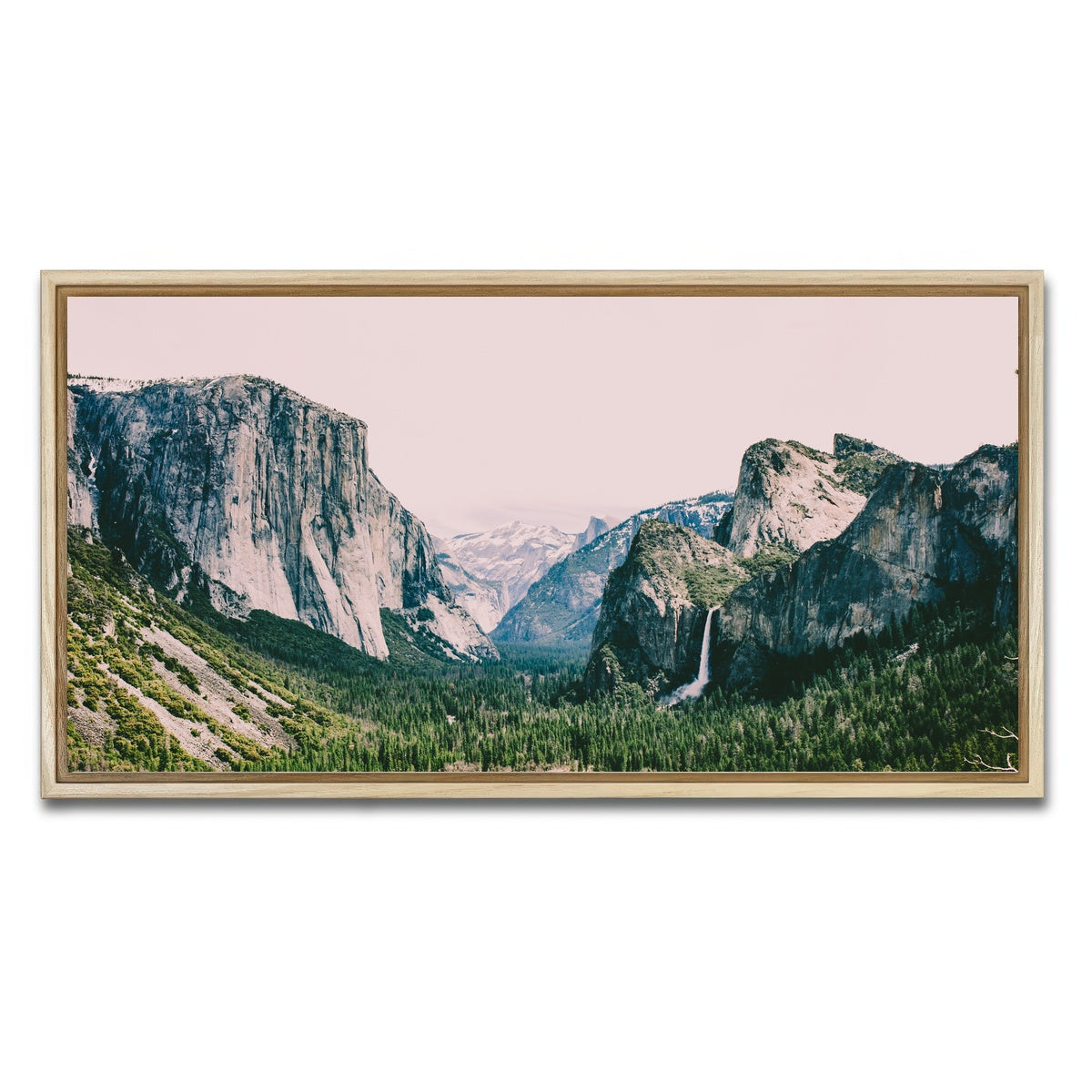 AUTO-MOCKUP WHITE | Pink Yosemite | 1 Piece | Natural Framed Canvas | group=2x1