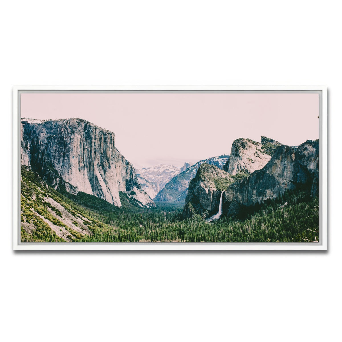 AUTO-MOCKUP WHITE | Pink Yosemite | 1 Piece | White Framed Canvas | group=2x1