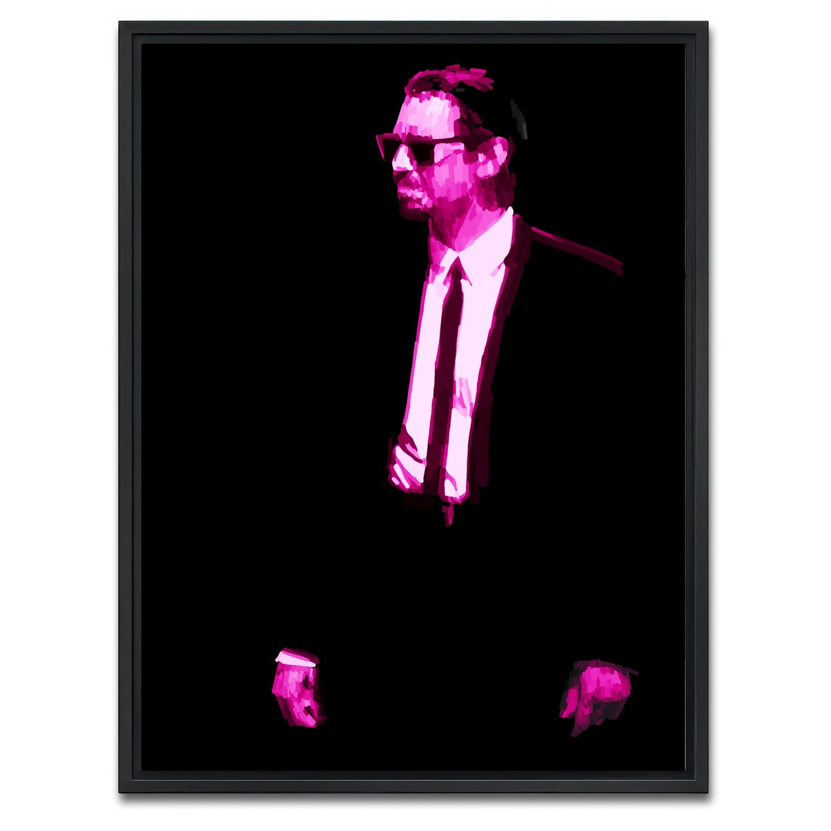 AUTO-MOCKUP WHITE | Pink | 1 Piece | Black Framed Canvas | group=3x4