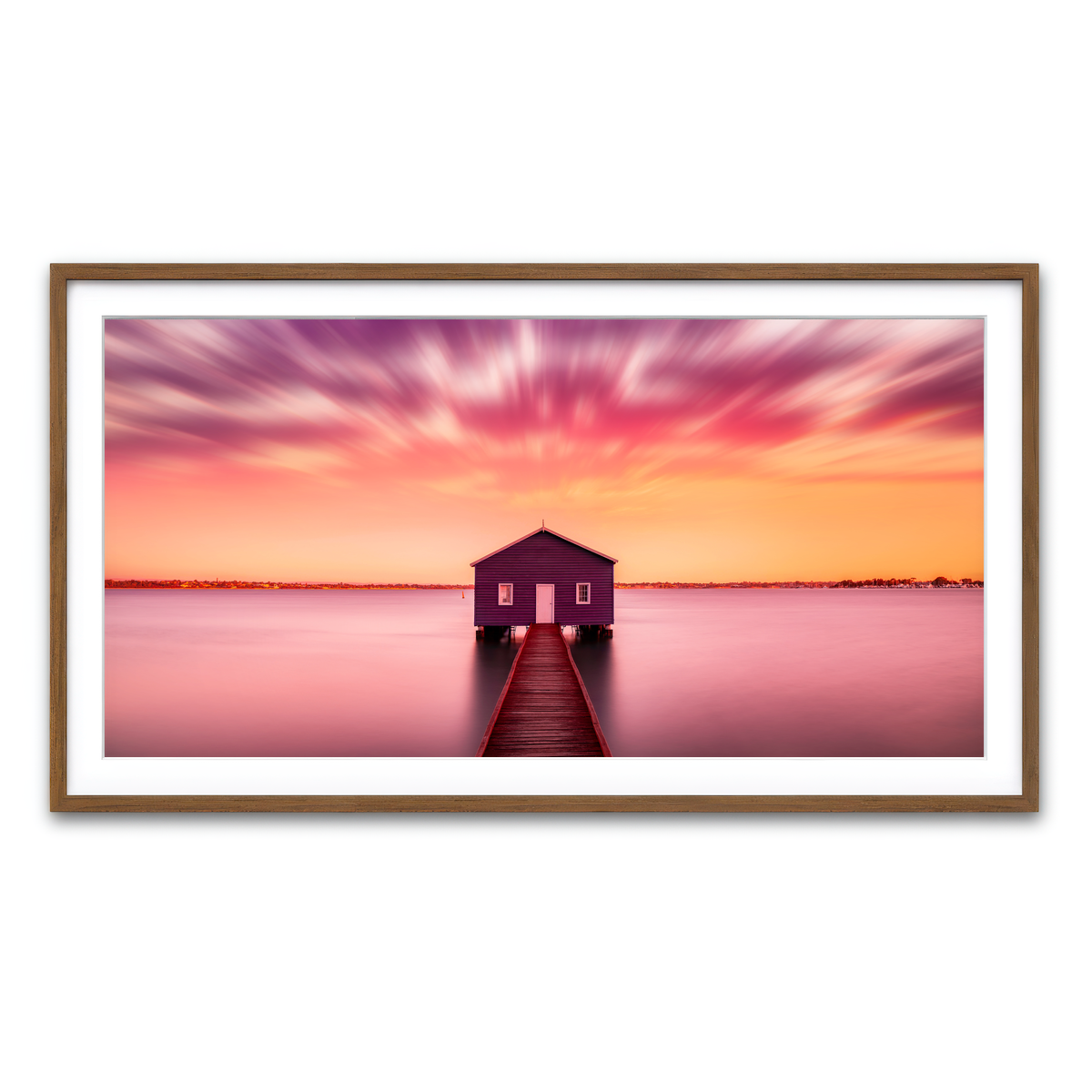 Framed Print 2x1 Walnut