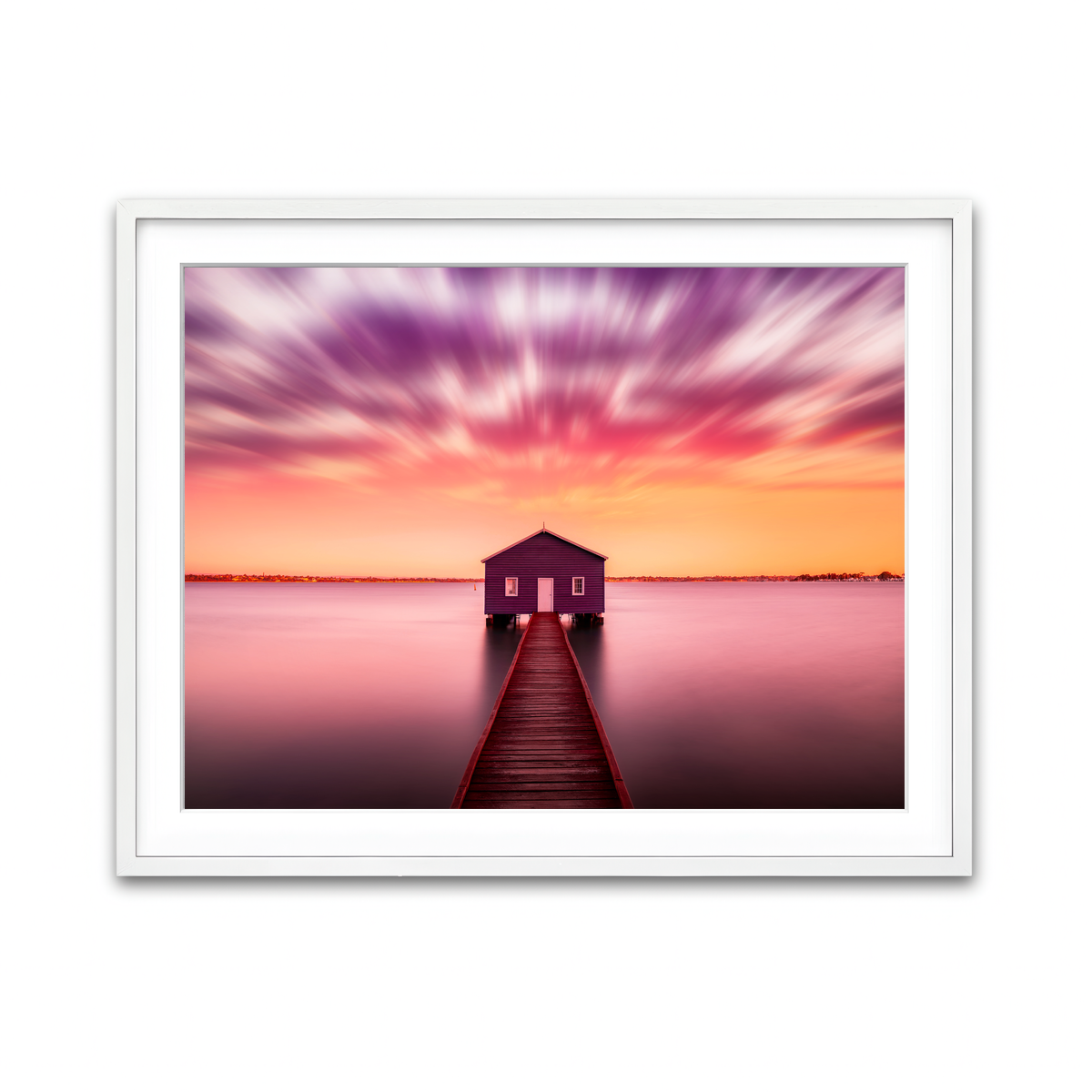 Framed Print 4x3 White