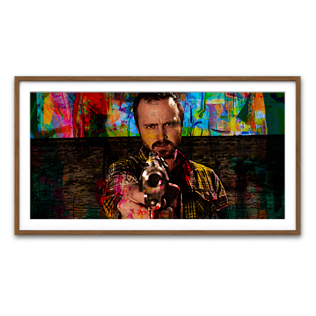 Framed Print 2x1 Walnut