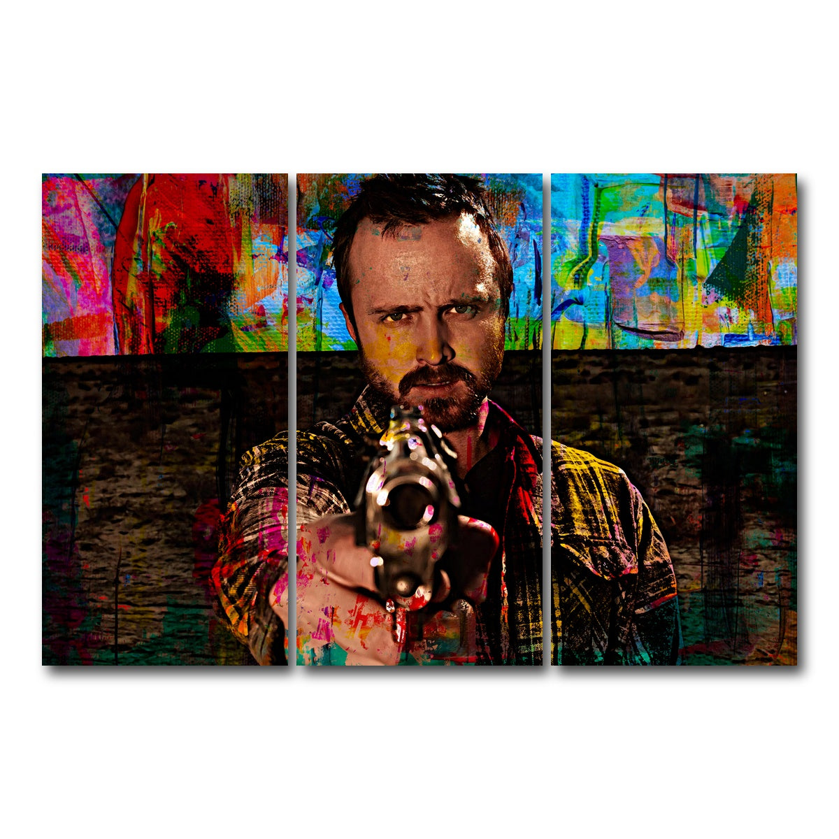 AUTO-MOCKUP WHITE | Pinkman | 3 Piece | Gallery Wrap Canvas | group=12x24