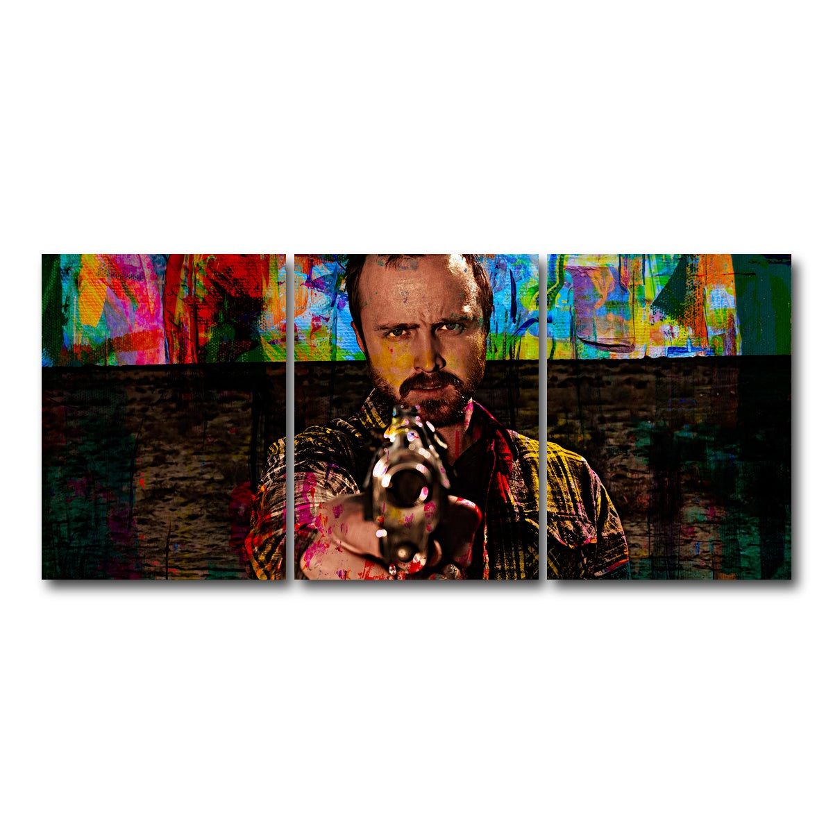 AUTO-MOCKUP WHITE | Pinkman | 3 Piece | Gallery Wrap Canvas | group=18x24