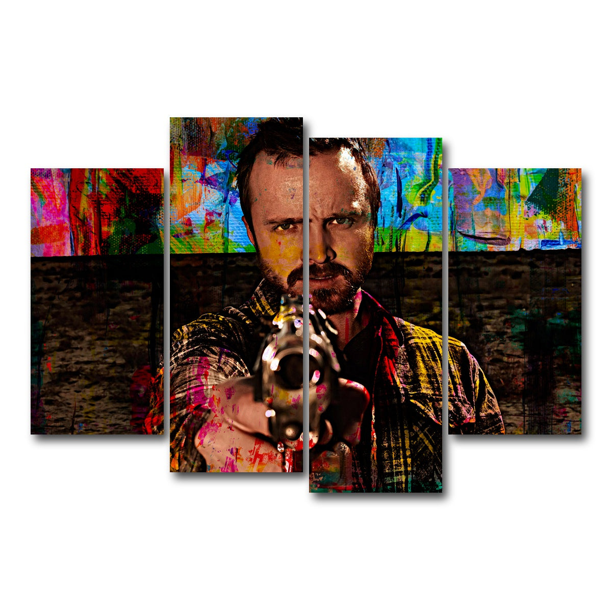 AUTO-MOCKUP WHITE | Pinkman | 4 Piece | Gallery Wrap Canvas | group=4_short