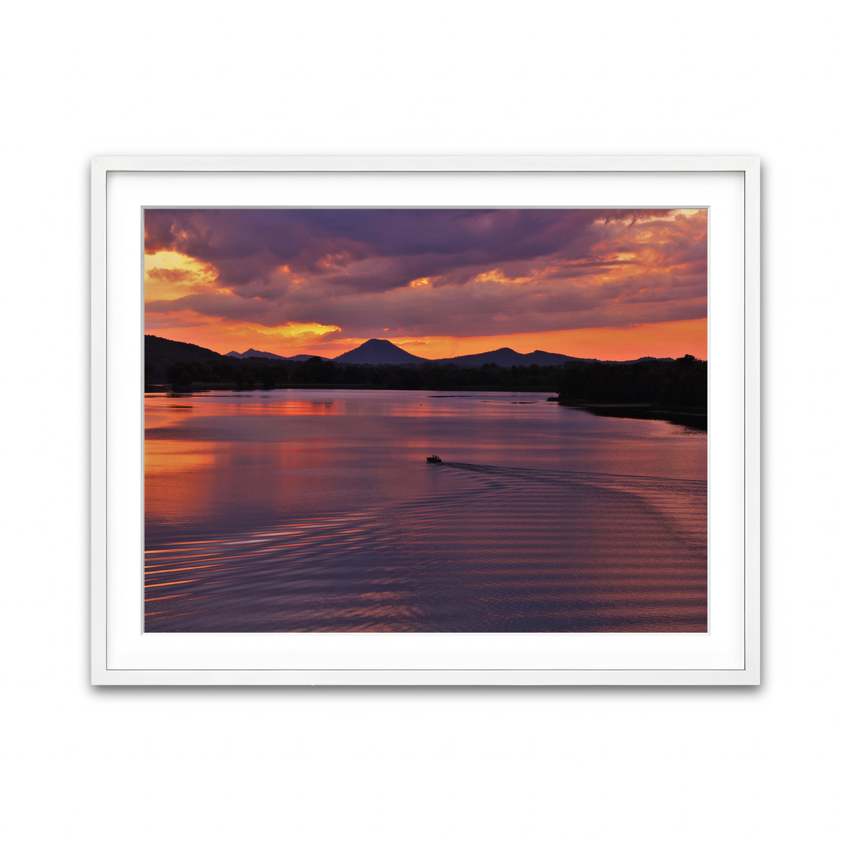 Framed Print 4x3 White