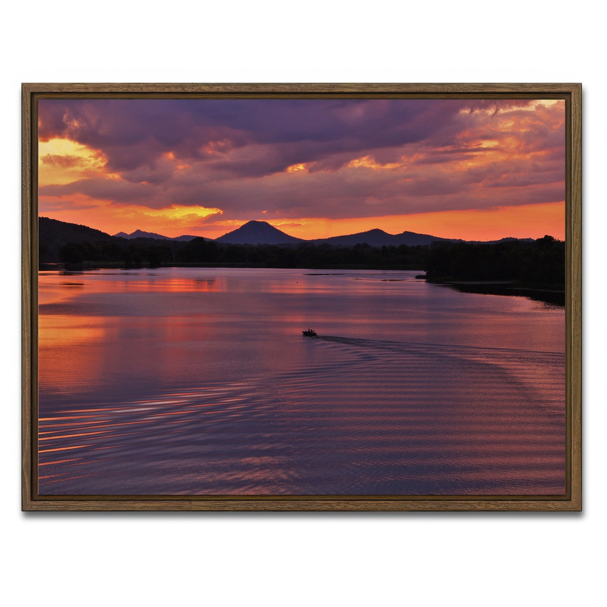 AUTO-MOCKUP WHITE | Pinnacle Mountain | 1 Piece | Walnut Framed Canvas | group=4x3