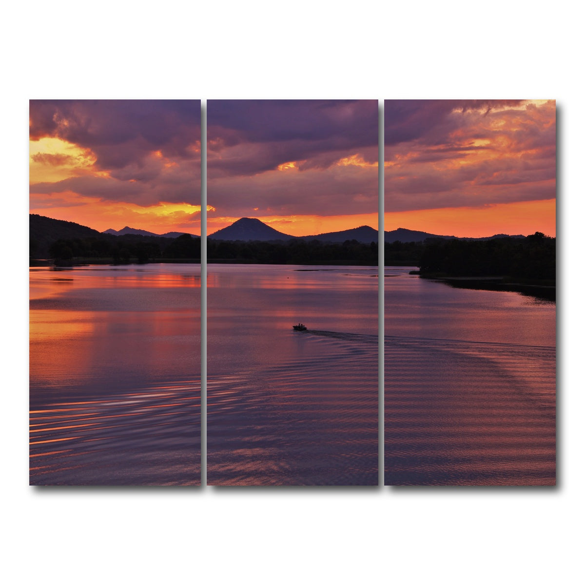 AUTO-MOCKUP WHITE | Pinnacle Mountain | 3 Piece | Gallery Wrap Canvas | group=8x18