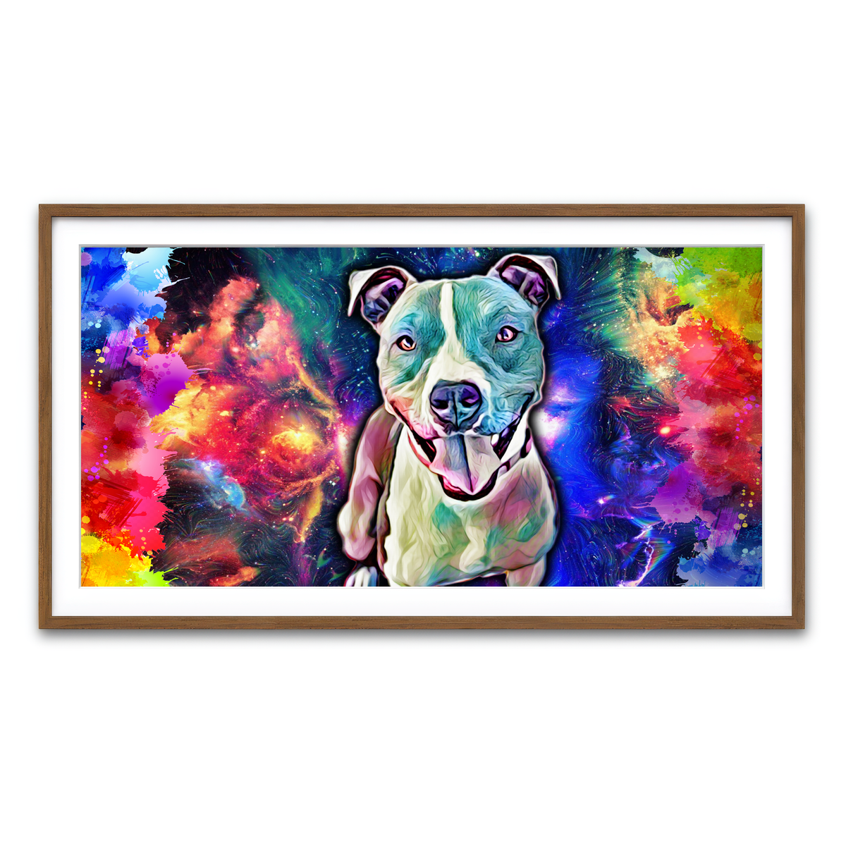 Framed Print 2x1 Walnut