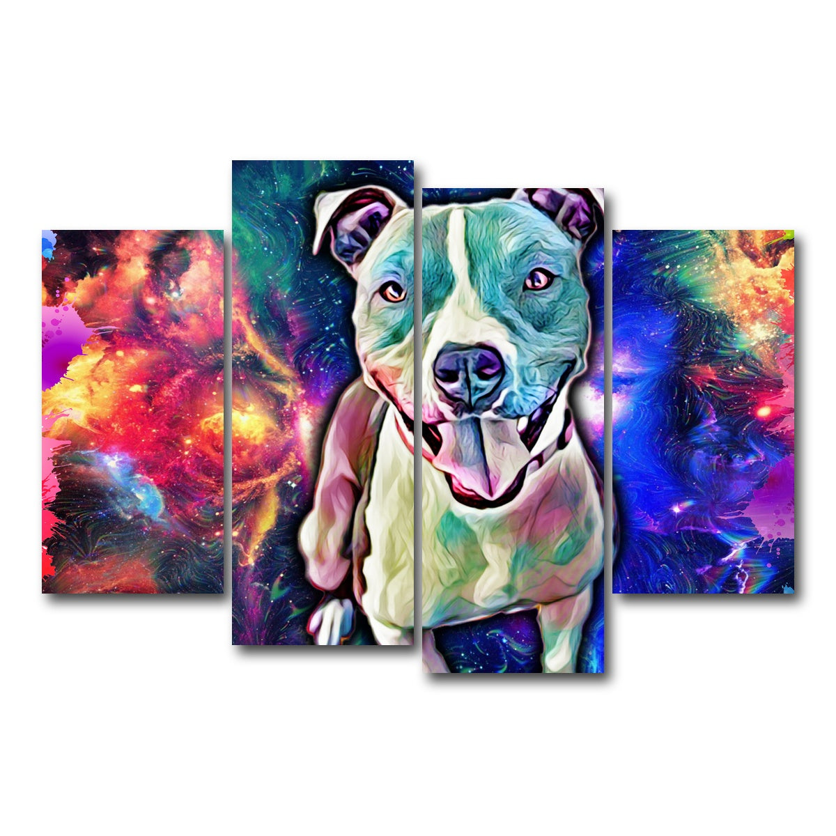 AUTO-MOCKUP WHITE | Pit Bull | 4 Piece | Gallery Wrap Canvas | group=4_short