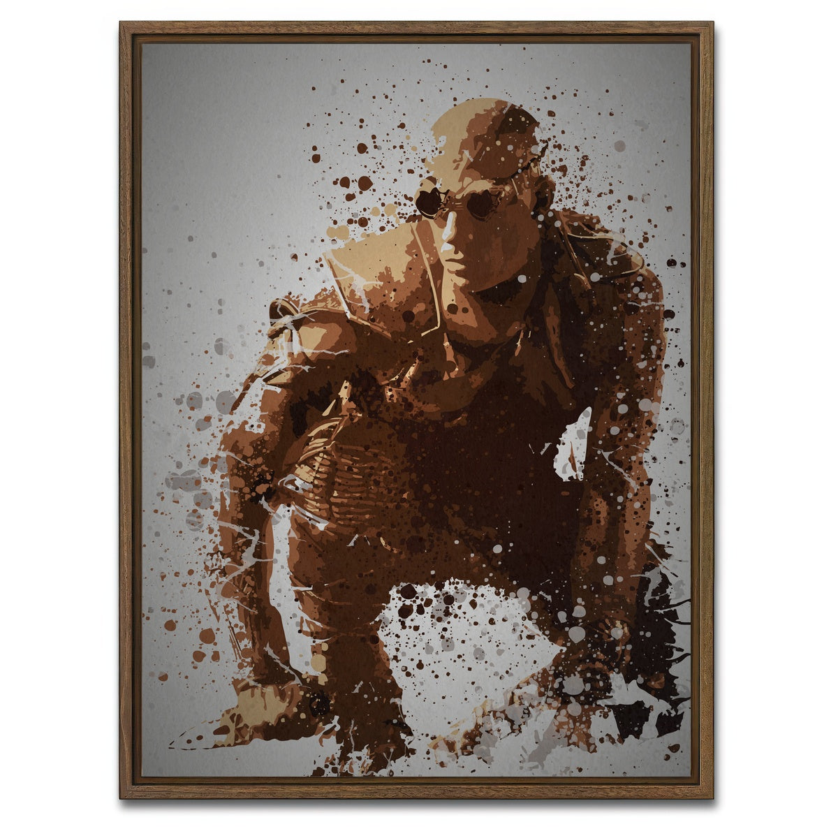 AUTO-MOCKUP WHITE | Pitch Black | 1 Piece | Walnut Framed Canvas | group=3x4