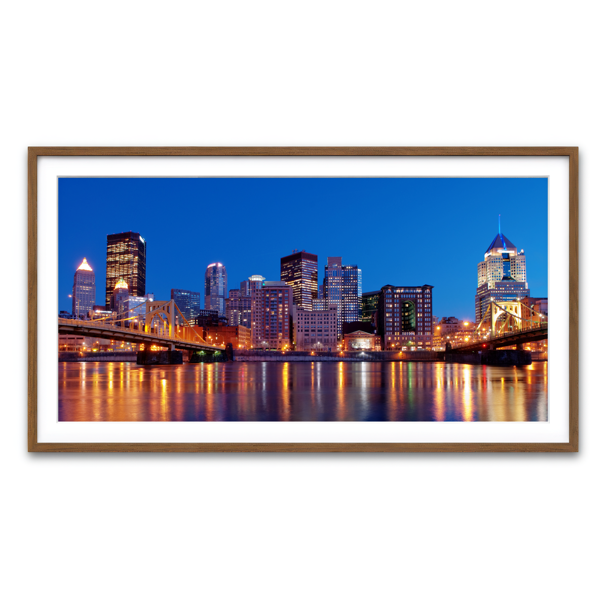 Framed Print 2x1 Walnut