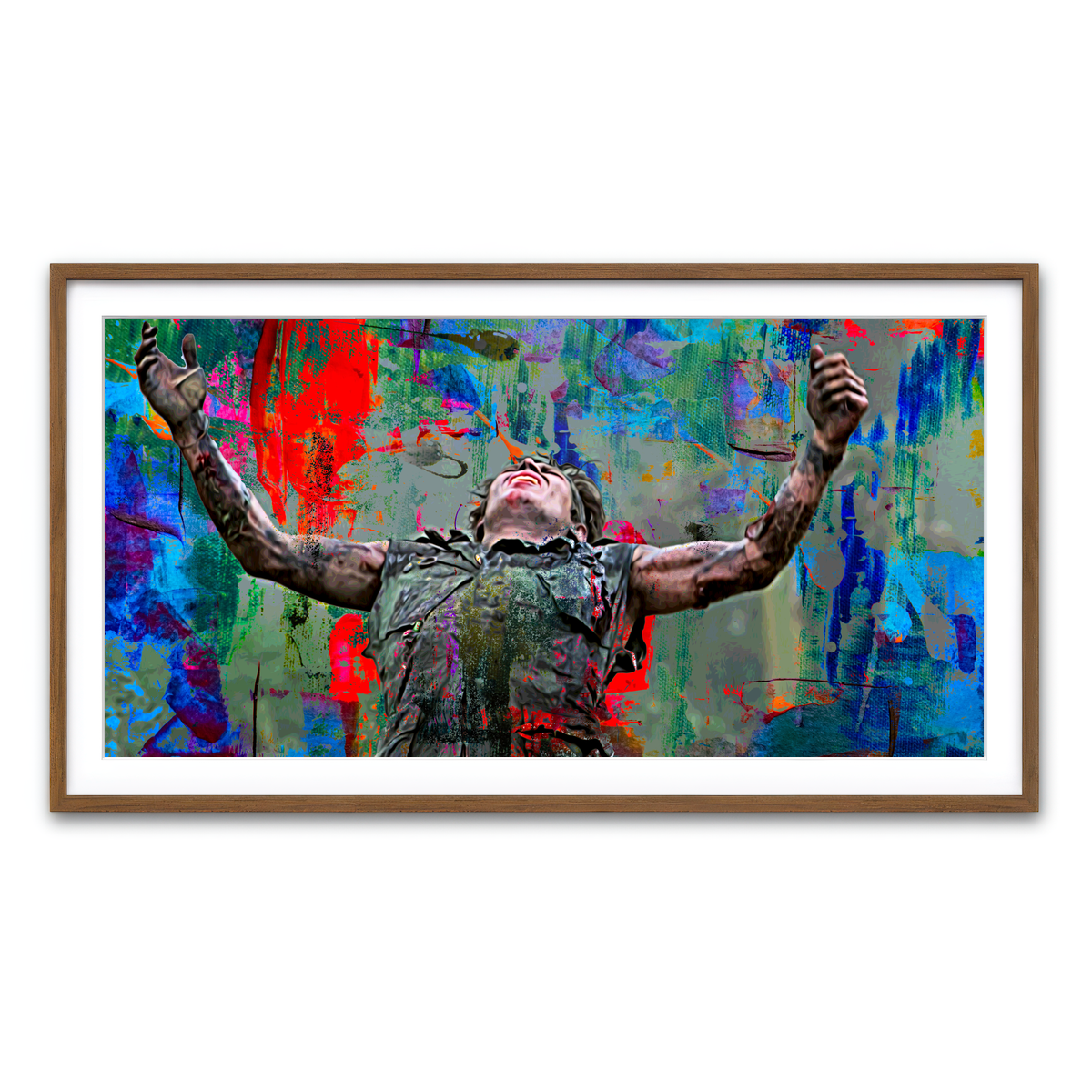 Framed Print 2x1 Walnut