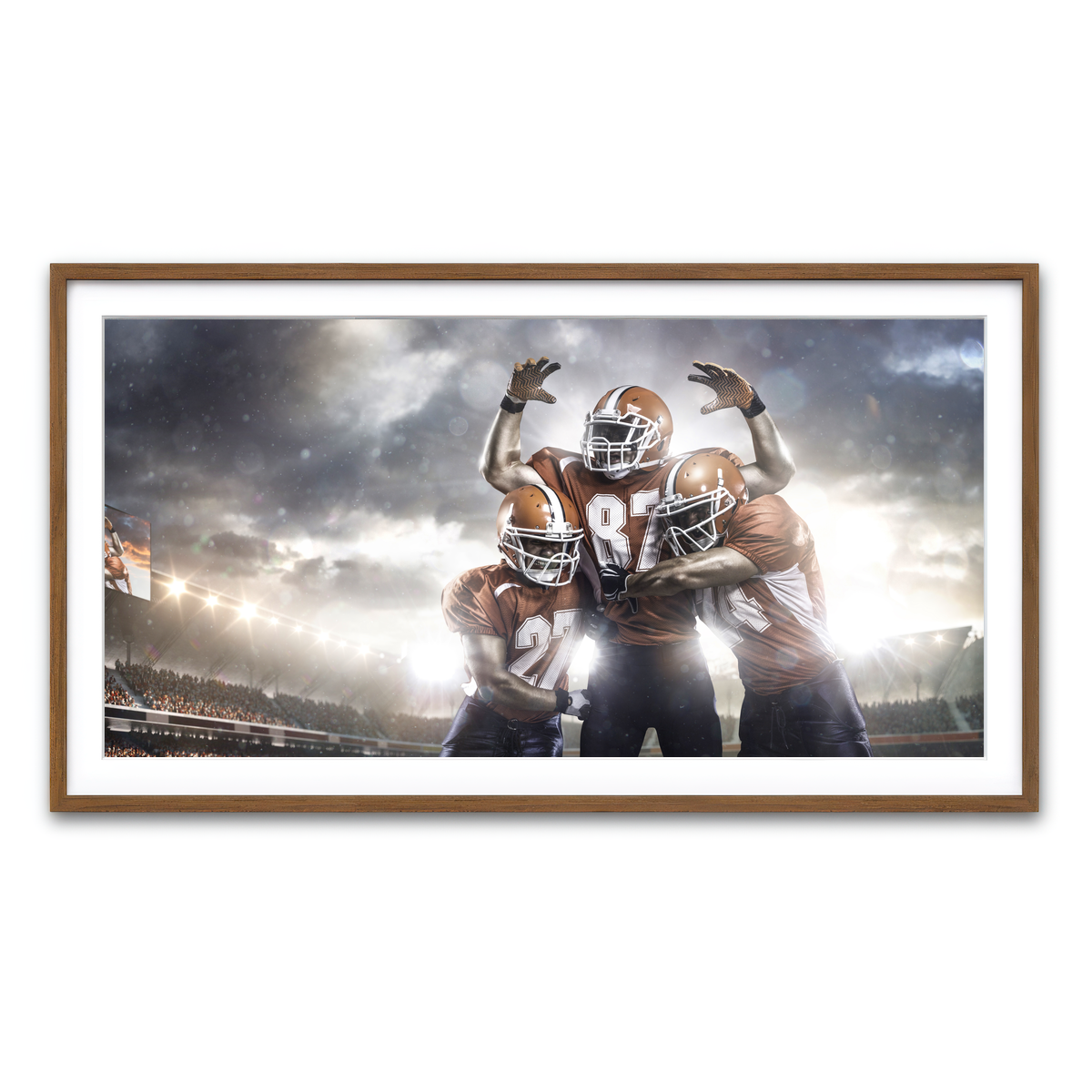 Framed Print 2x1 Walnut