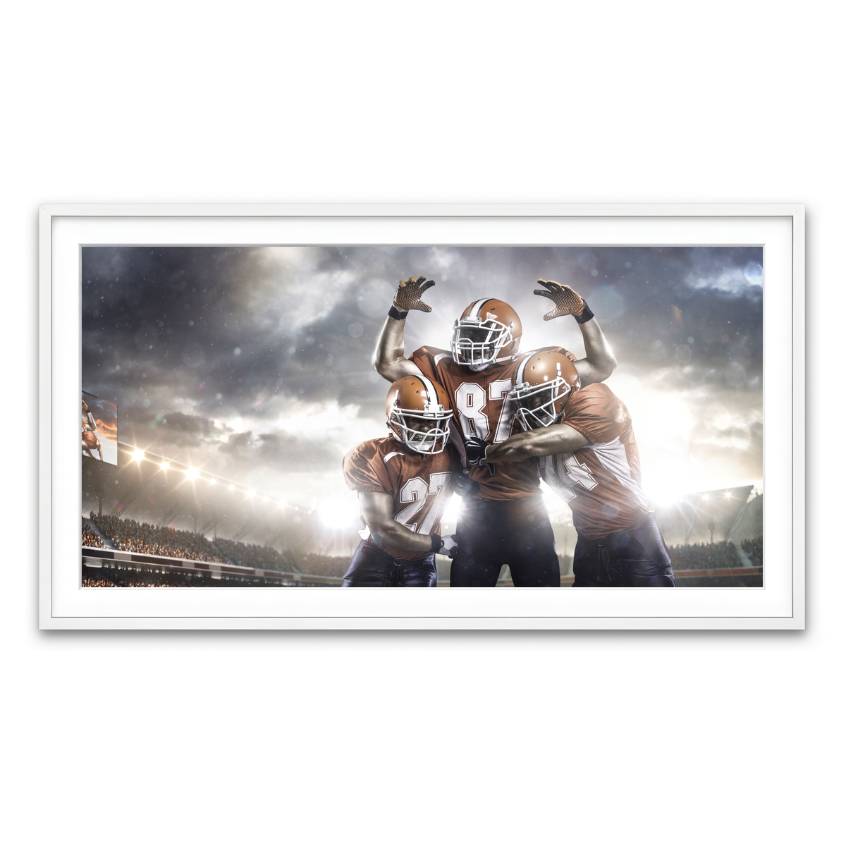 Framed Print 2x1 White