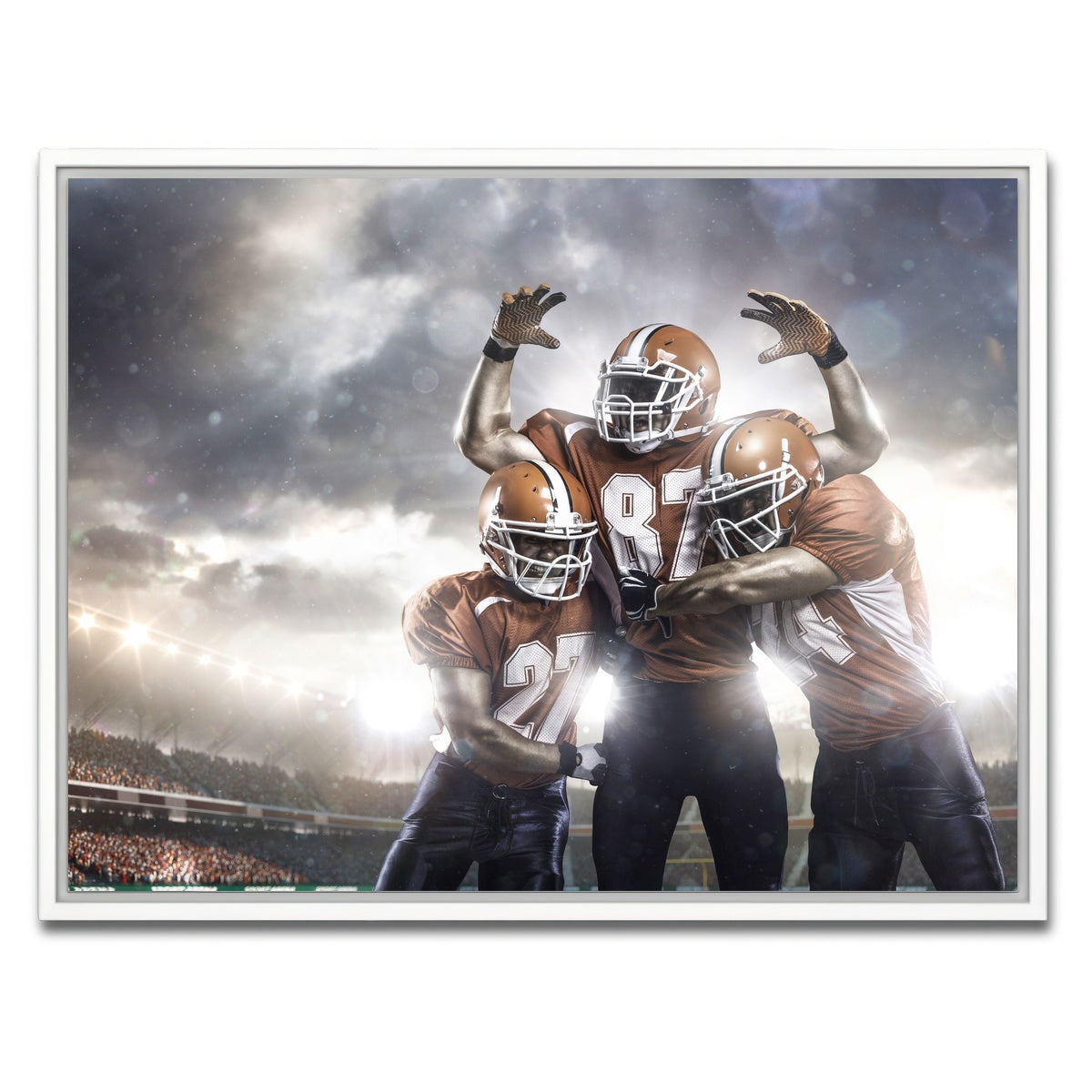 AUTO-MOCKUP WHITE | Players in Action | 1 Piece | White Framed Canvas | group=4x3