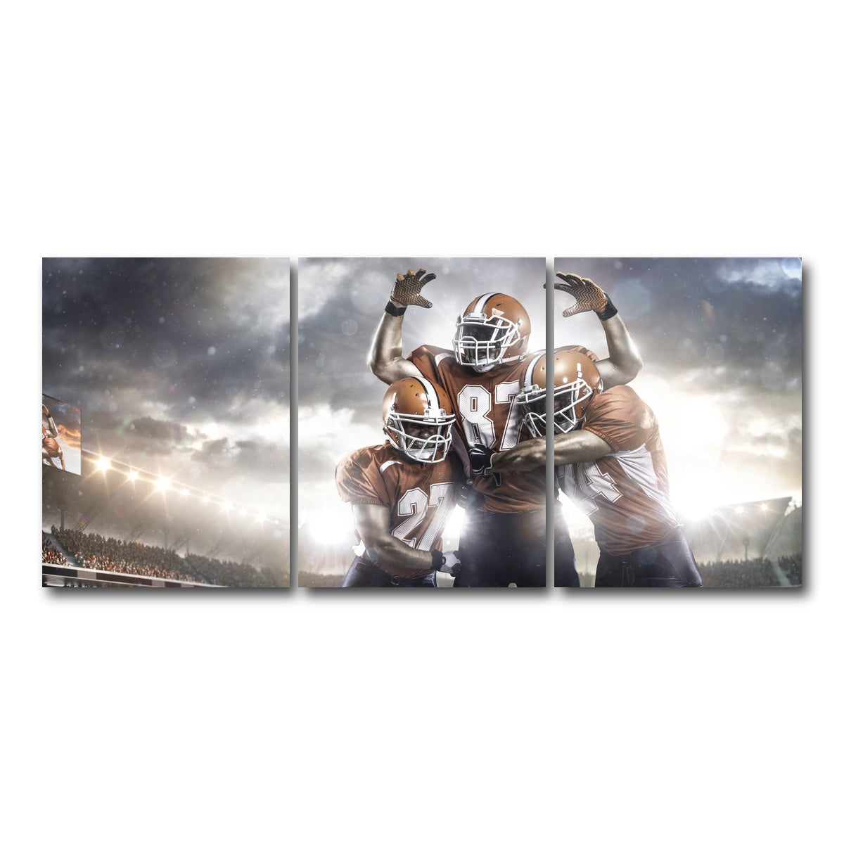 AUTO-MOCKUP WHITE | Players in Action | 3 Piece | Gallery Wrap Canvas | group=18x24