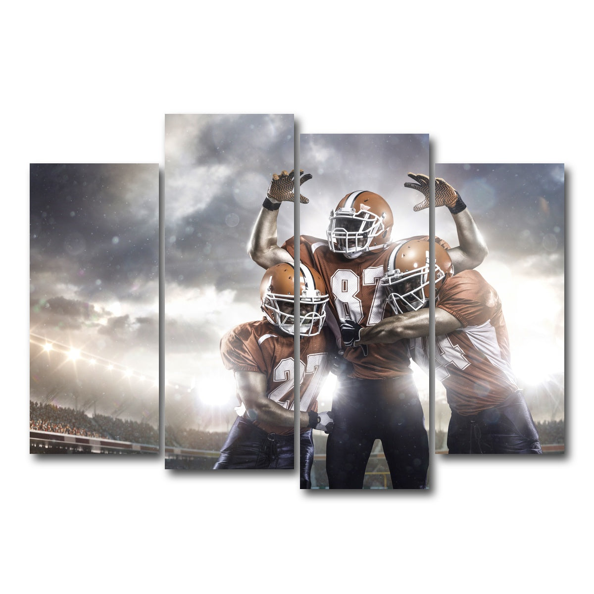 AUTO-MOCKUP WHITE | Players in Action | 4 Piece | Gallery Wrap Canvas | group=4_normal