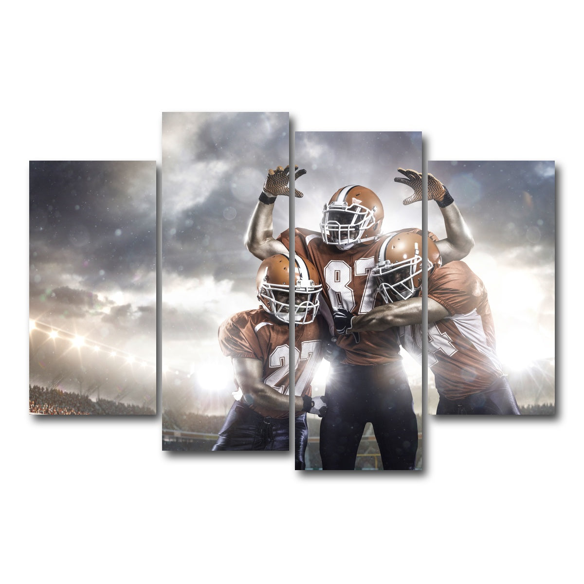 AUTO-MOCKUP WHITE | Players in Action | 4 Piece | Gallery Wrap Canvas | group=4_short