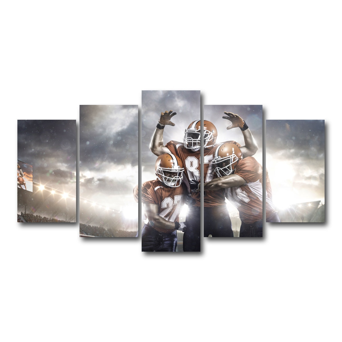 AUTO-MOCKUP WHITE | Players in Action | 5 Piece | Gallery Wrap Canvas | group=5_normal