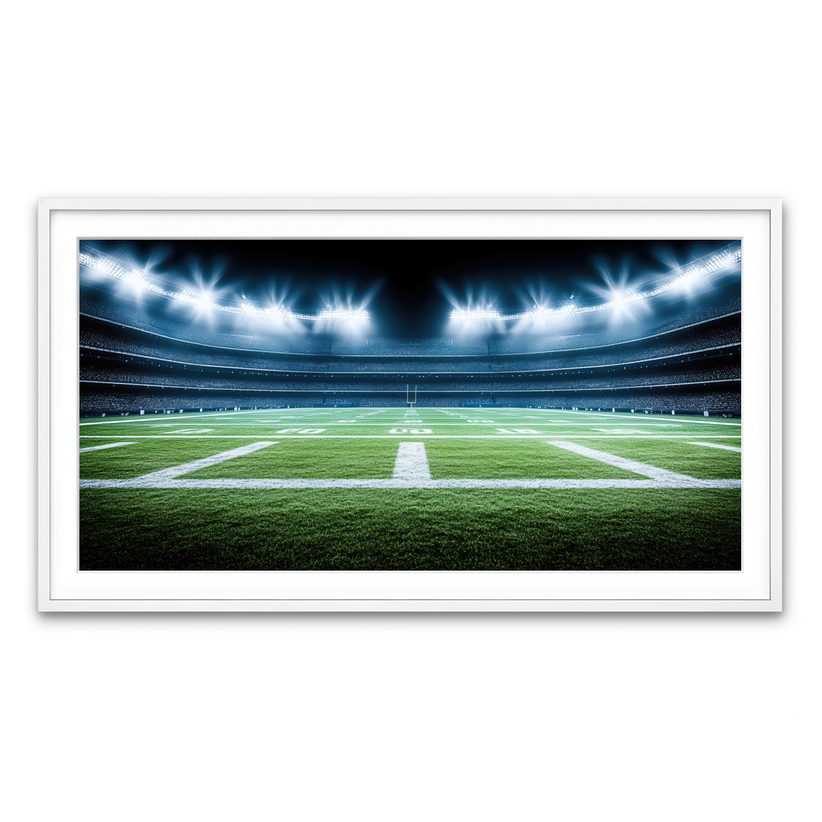 Framed Print 2x1 White