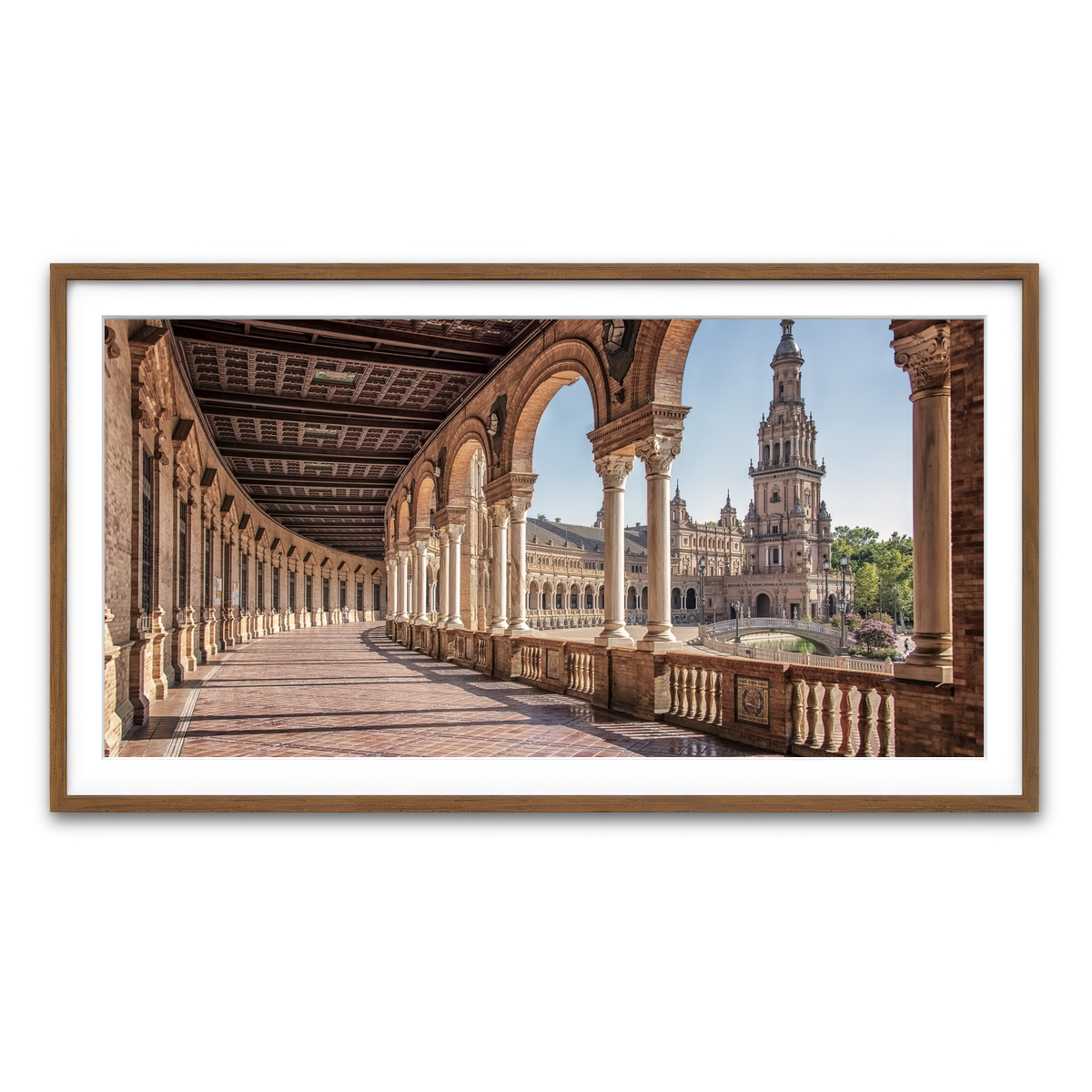 Framed Print 2x1 Walnut