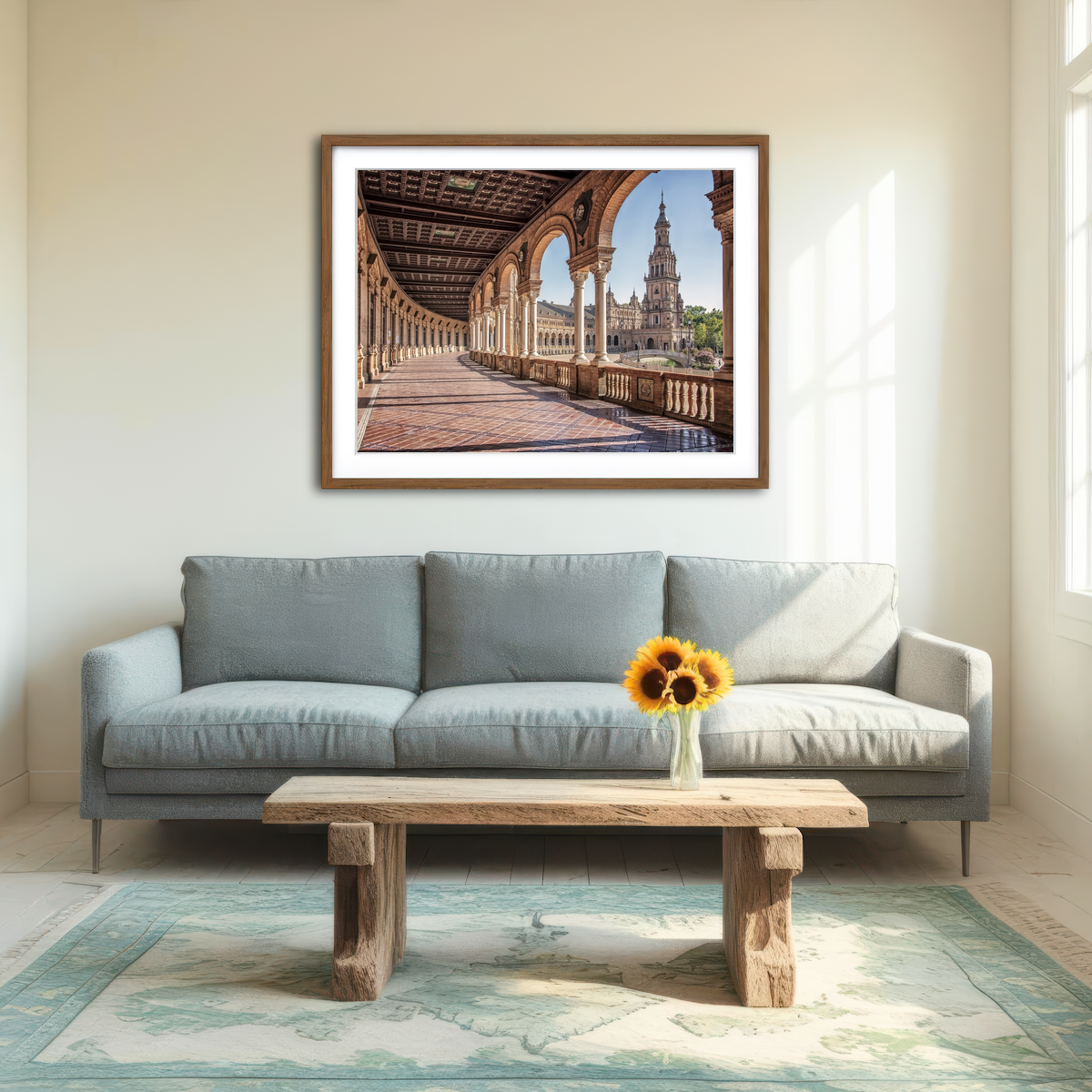AUTO-MOCKUP ROOM | Plaza De Espana Wall Art