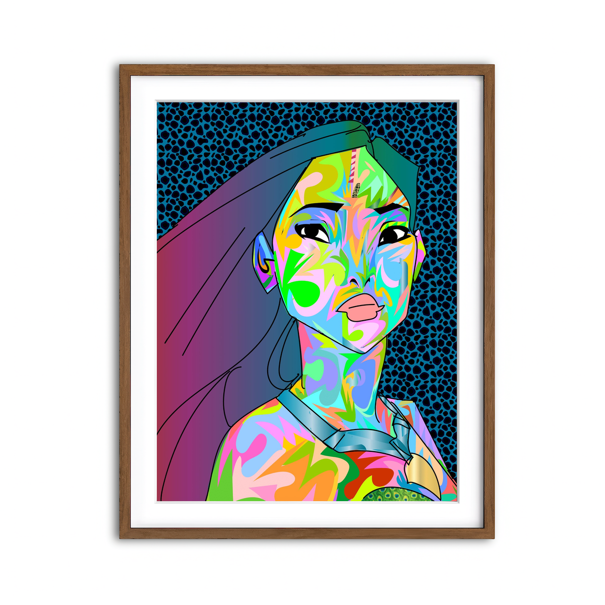 Framed Print 3x4 Walnut