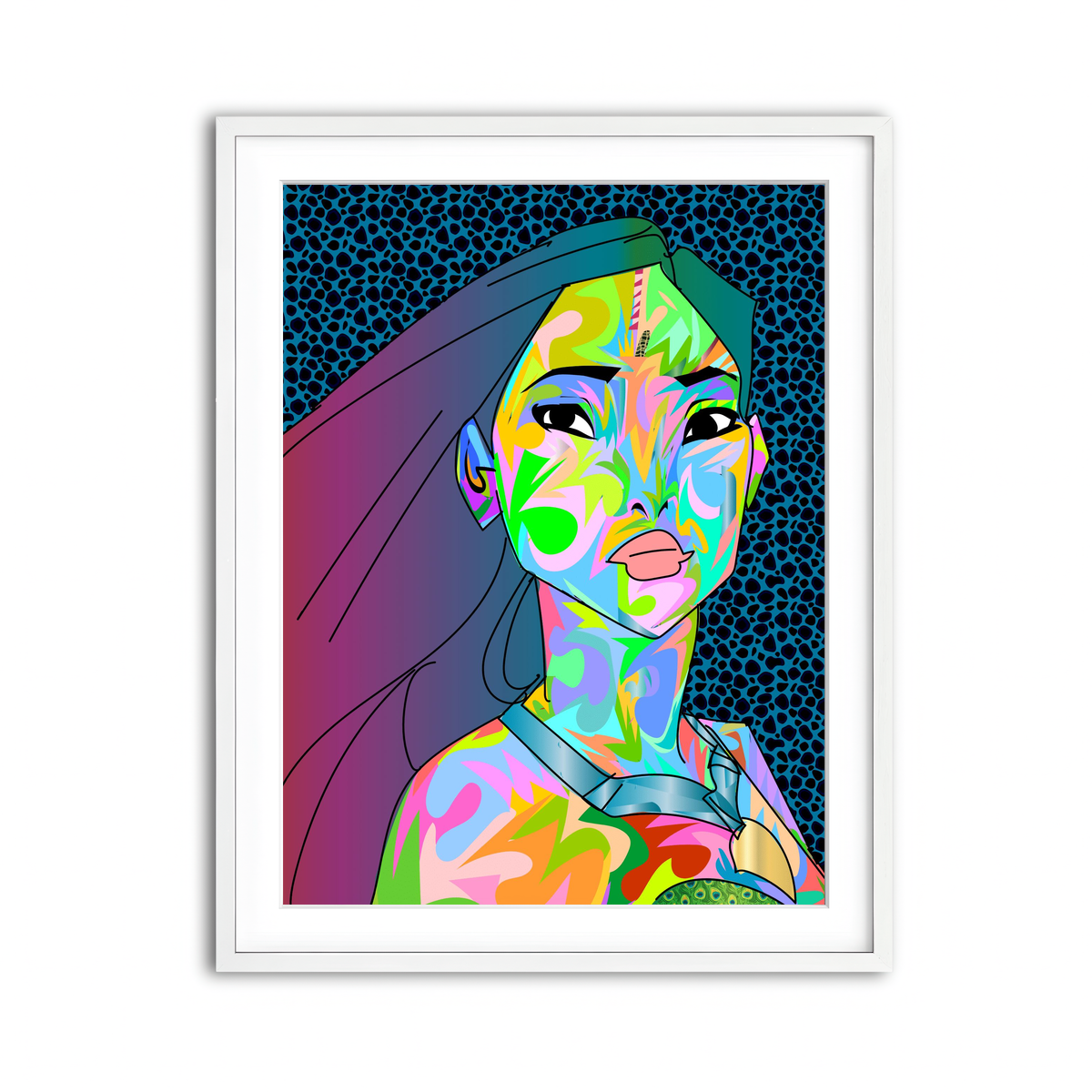 Framed Print 3x4 White