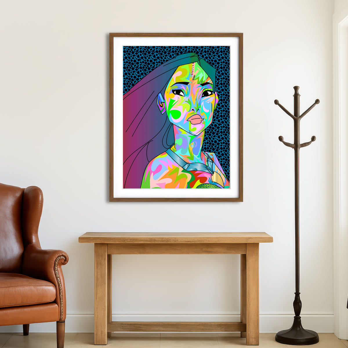 AUTO-MOCKUP ROOM | Pocahontas Wall Art