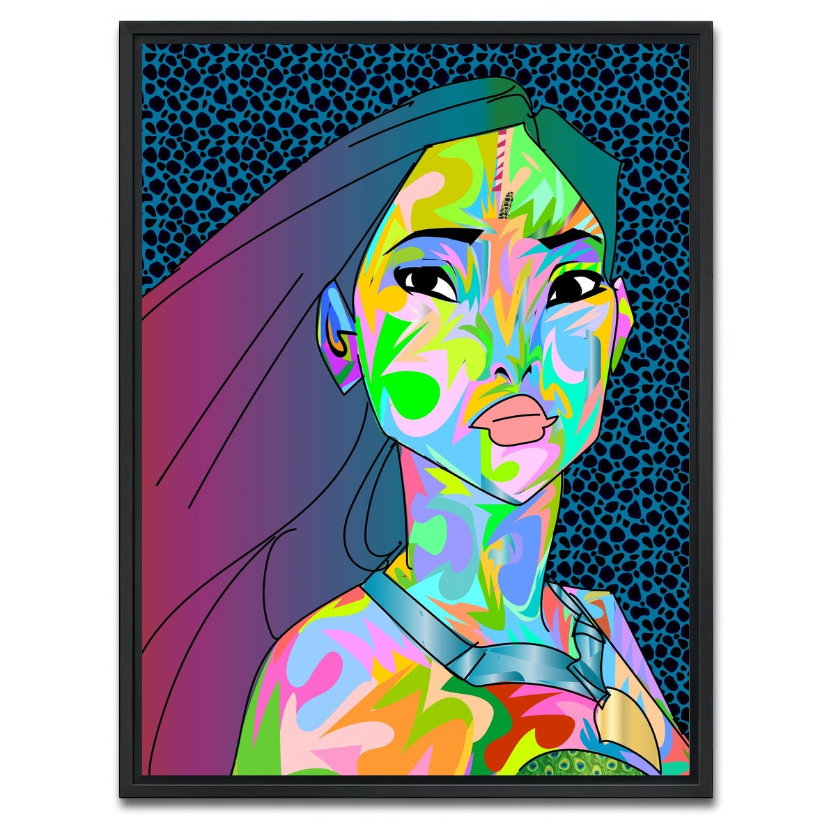 AUTO-MOCKUP WHITE | Pocahontas | 1 Piece | Black Framed Canvas | group=3x4