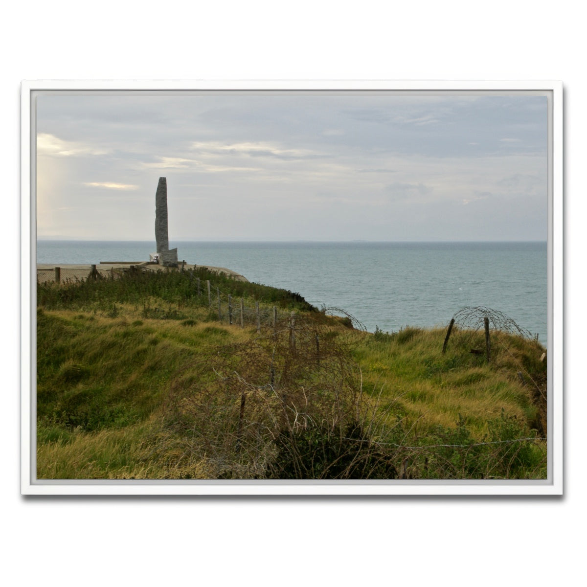AUTO-MOCKUP WHITE | Pointe du Hoc - D Day | 1 Piece | White Framed Canvas | group=4x3