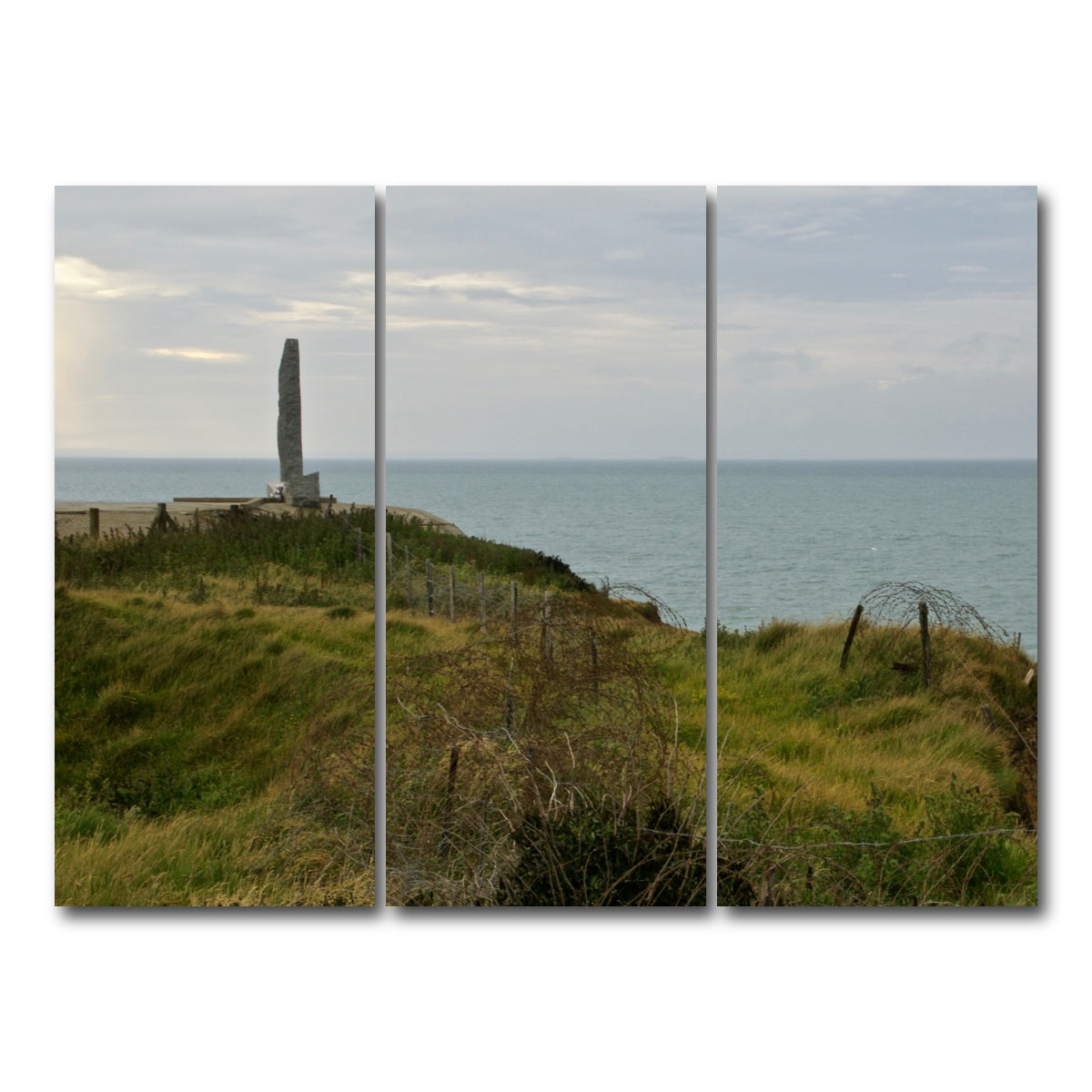 AUTO-MOCKUP WHITE | Pointe du Hoc - D Day | 3 Piece | Gallery Wrap Canvas | group=8x18