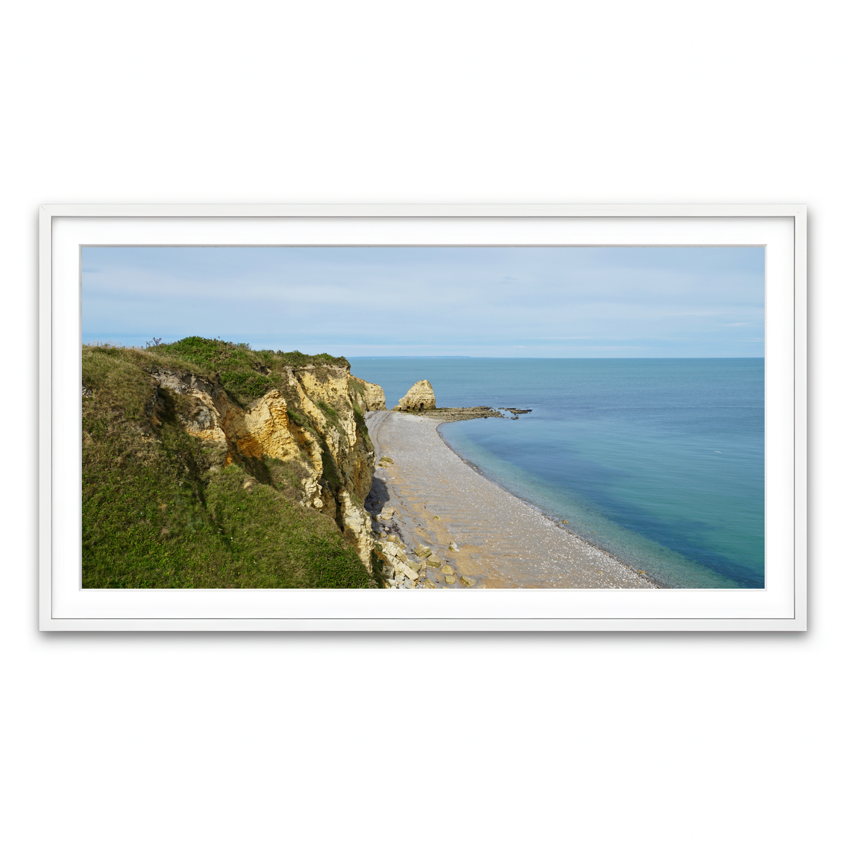 Framed Print 2x1 White