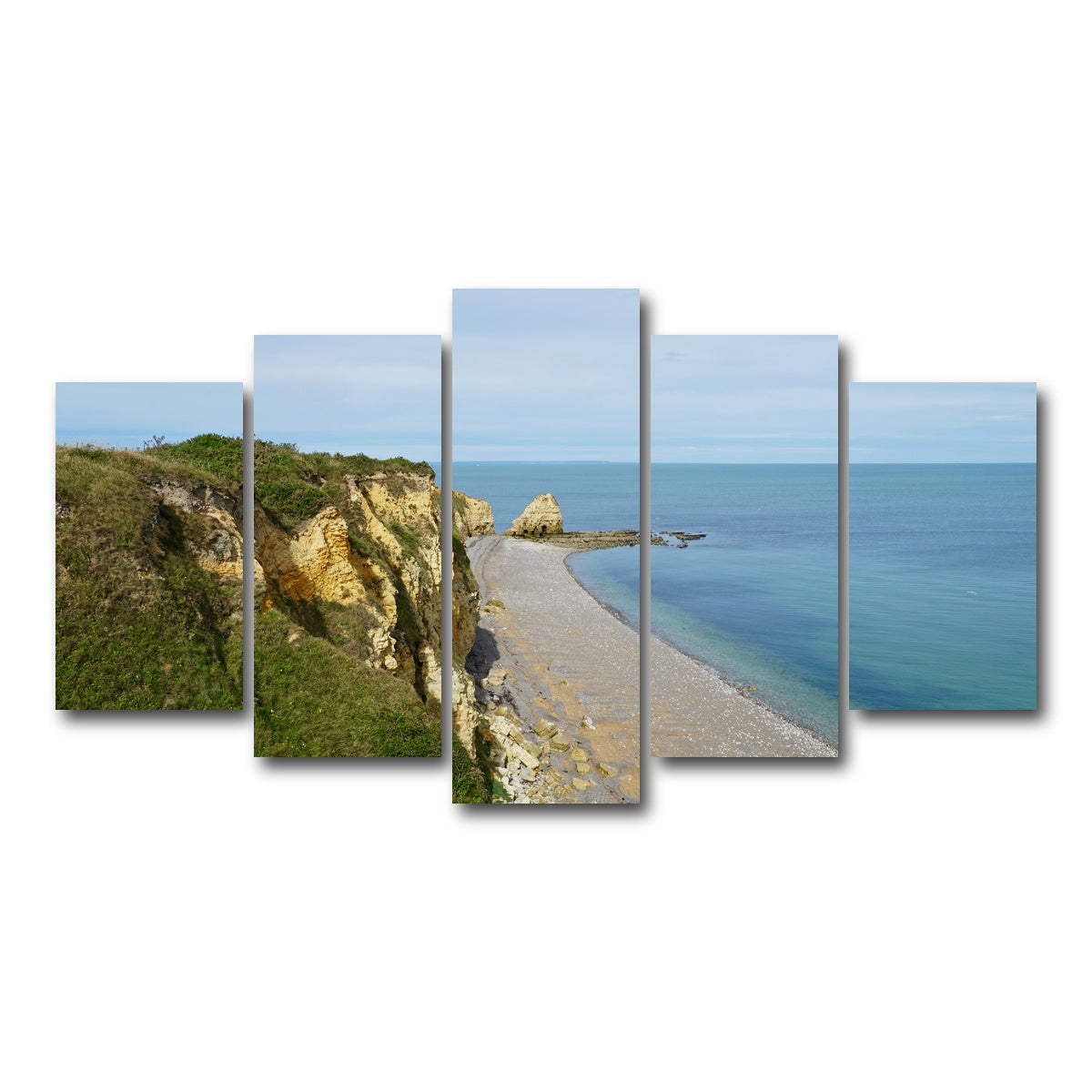 AUTO-MOCKUP WHITE | Pointe du Hoc Bluffs | 5 Piece | Gallery Wrap Canvas | group=5_normal