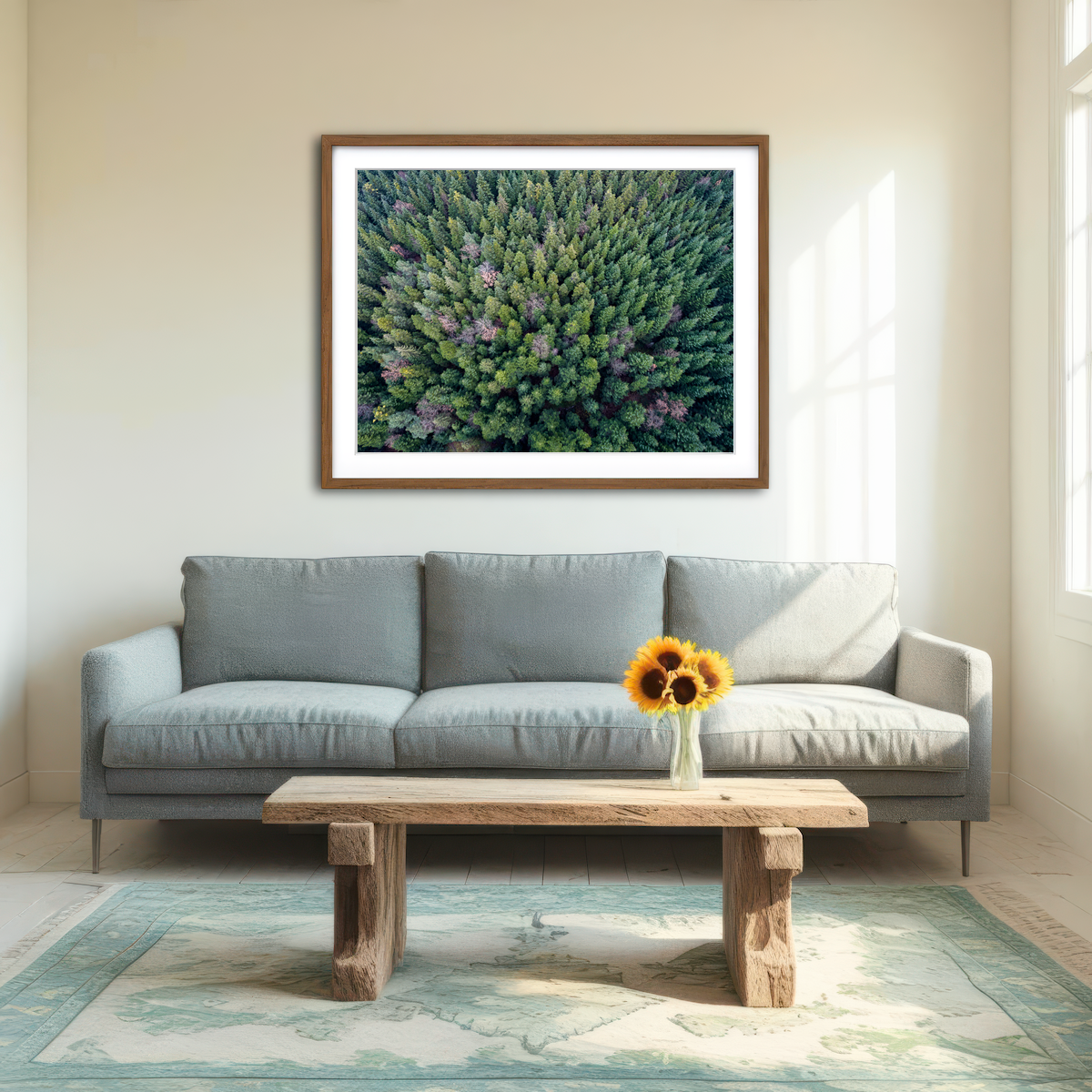 AUTO-MOCKUP ROOM | Pointy Pines Wall Art