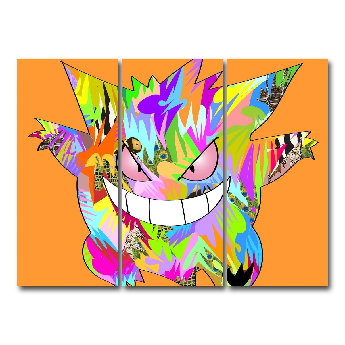 AUTO-MOCKUP WHITE | Pokemon Dark | 3 Piece | Gallery Wrap Canvas | group=8x18