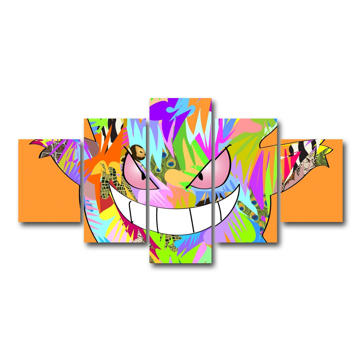 AUTO-MOCKUP WHITE | Pokemon Dark | 5 Piece | Gallery Wrap Canvas | group=5_short