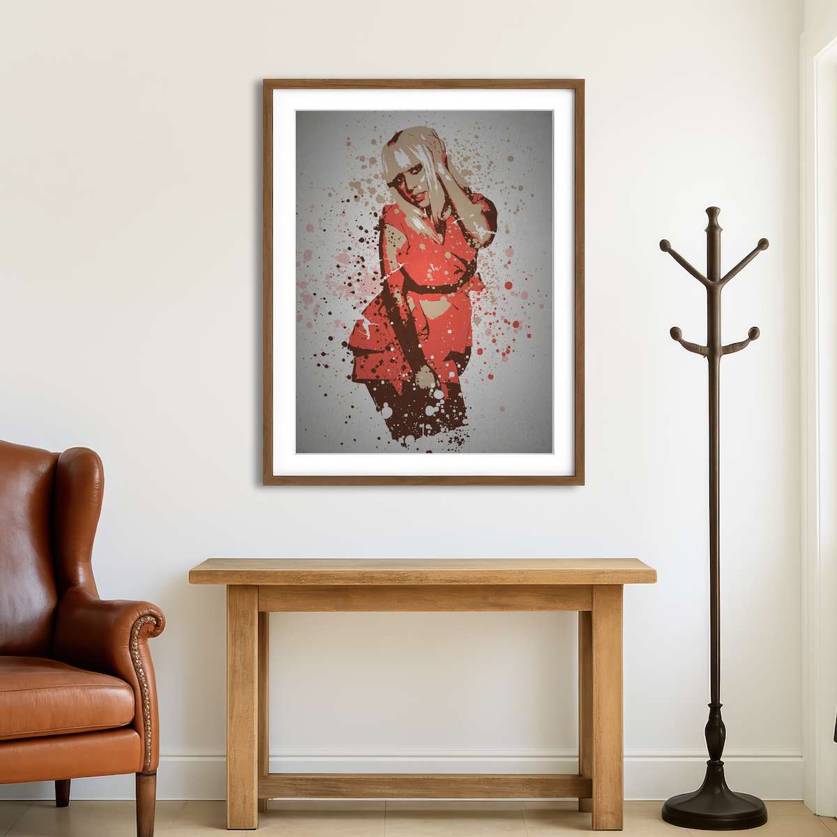 AUTO-MOCKUP ROOM | Poker Face Wall Art