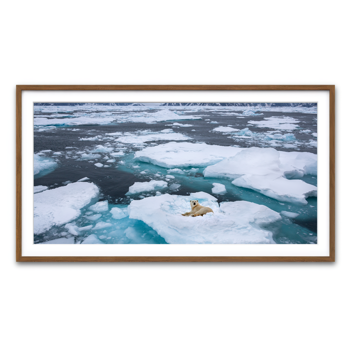 Framed Print 2x1 Walnut