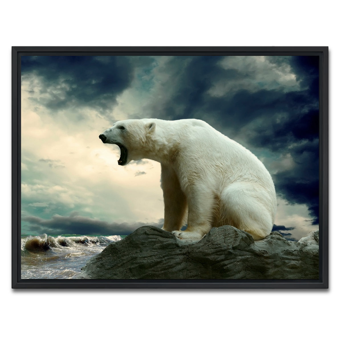 AUTO-MOCKUP WHITE | Polar Escape | 1 Piece | Black Framed Canvas | group=4x3